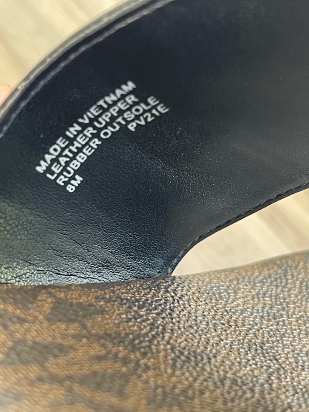 Michael Kors Black Slides with Gold MK Emblem - Picture 13 of 13